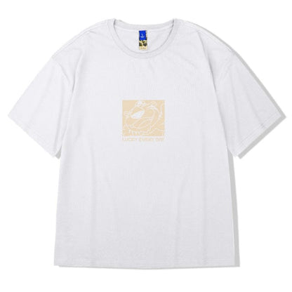 ZAZOMDE  Hip Hop Tees T-Shirt Chinese Style Panda Harajuku Loose Men T Shirt Casual Summer New Oversized Male Punk Clothes