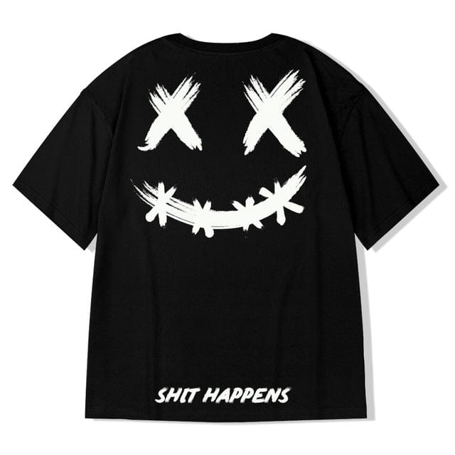 ZAZOMDE  Hip Hop Tees T-Shirt Chinese Style Panda Harajuku Loose Men T Shirt Casual Summer New Oversized Male Punk Clothes
