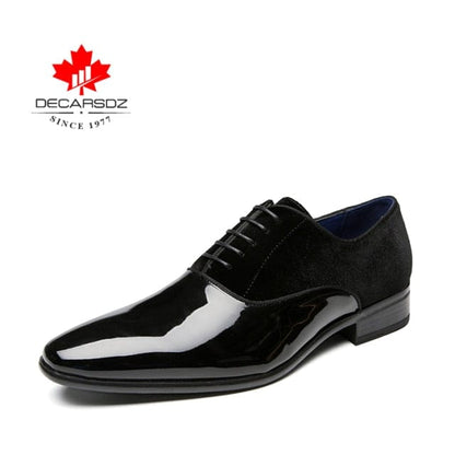 DECARSDZ Men Dress Shoes Men Spring Wedding Fashion Office High Quality Leather Comfy Business Man Formal Shoes  Men Shoes