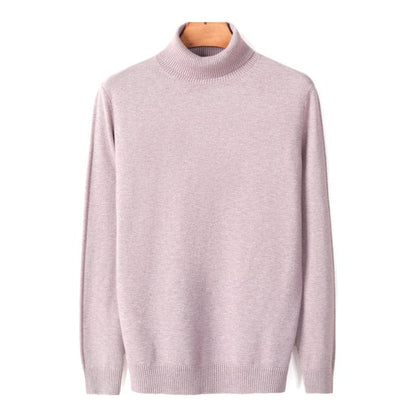 New Autumn Winter Men's Warm Turtleneck Sweater High Quality Fashion Casual Comfortable Pullover Thick Sweater Male Brand