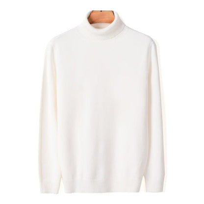 New Autumn Winter Men's Warm Turtleneck Sweater High Quality Fashion Casual Comfortable Pullover Thick Sweater Male Brand