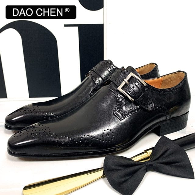 LUXURY BRAND MEN&#39;S LOAFERS MONK STRAP SHOES GENUINE LEATHER FASHION MENS DRESS SHOES BLACK GREEN OFFICE WEDDING MEN CASUAL SHOES