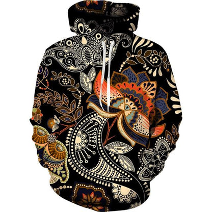 Spring And Autumn Vintage Female/Male Suit Ethnic Style Men's Hoodies Pants Two Piece Set Long Sleeve Men's Clothing Suit