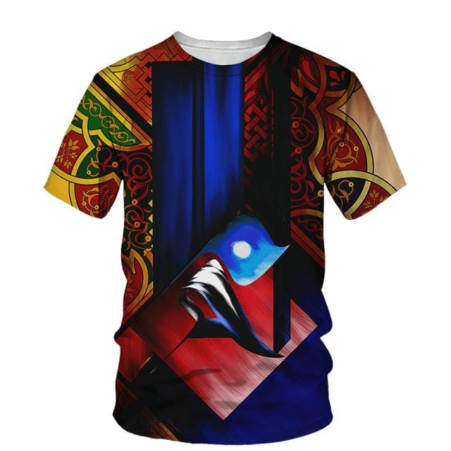 Hip Hop T Shirt Mens Graffiti Print Set Short Sleeve Summer Casual T-shirt/Shorts/Two Piece Suit 2022 New Fashion Men&#39;s Clothing