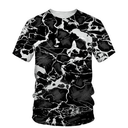 Hip Hop T Shirt Mens Graffiti Print Set Short Sleeve Summer Casual T-shirt/Shorts/Two Piece Suit  New Fashion Men's Clothing