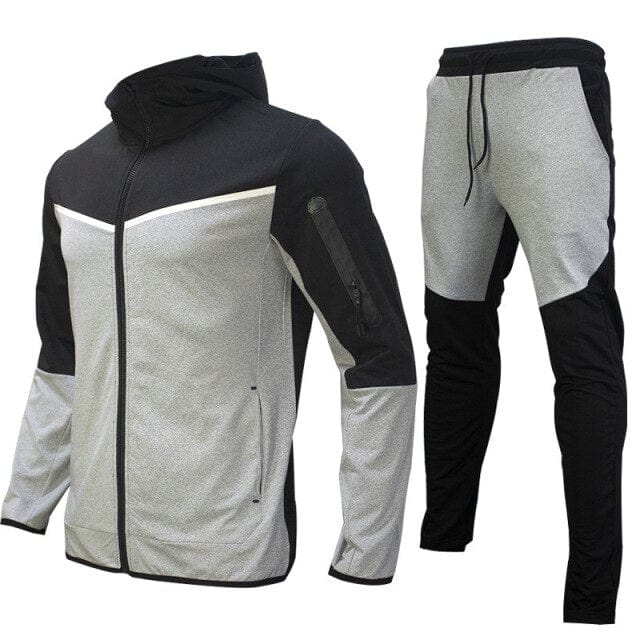 Mens Casual Sets Streetwear Spring Man Tracksuit 2022 Hoodies Sportswear Male Two Pieces Sets Clothing Jacket+Pants Sports Suits