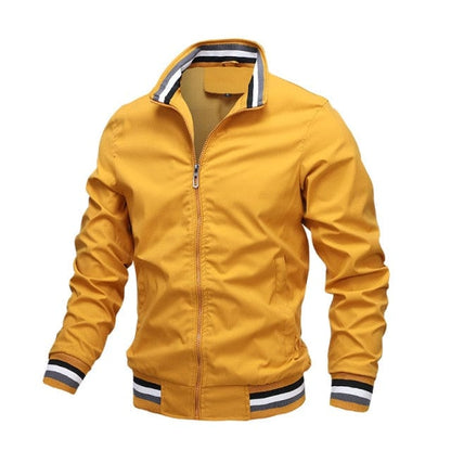 Men Fashion Jacket Men New Casual Windbreaker Bomber Jacket Coats Men  Spring Autumn Outdoor Waterproof Slim Jackets Mens