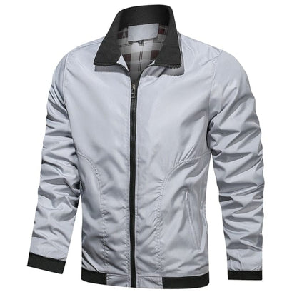Men Fashion Jacket Men New Casual Windbreaker Bomber Jacket Coats Men  Spring Autumn Outdoor Waterproof Slim Jackets Mens