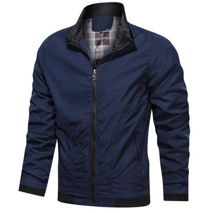 Men Fashion Jacket Men New Casual Windbreaker Bomber Jacket Coats Men  Spring Autumn Outdoor Waterproof Slim Jackets Mens