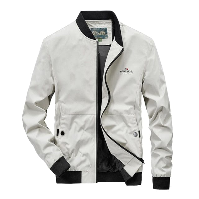 Men Fashion Jacket Men New Casual Windbreaker Bomber Jacket Coats Men  Spring Autumn Outdoor Waterproof Slim Jackets Mens