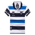 Men Clothes  Famous Brand Tace &amp; Shark polo shirt men Summer Tops Cotton Short Sleeve Striped Classic &amp; Business homme