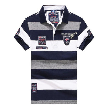 Men Clothes  Famous Brand Tace &amp; Shark polo shirt men Summer Tops Cotton Short Sleeve Striped Classic &amp; Business homme