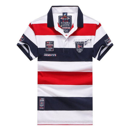 Men Clothes  Famous Brand Tace &amp; Shark polo shirt men Summer Tops Cotton Short Sleeve Striped Classic &amp; Business homme