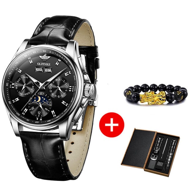 OUPINKE Men luxury watch For Man men&#39;s Top Brand Mechanical Wrist Watches Sapphire Glass Waterproof Automatic Watch Men Gift Set