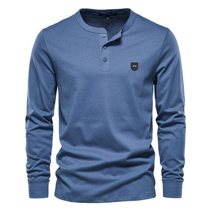men's classical business leisure style t shirt long sleeve european serige park design for france luxury branded clothes