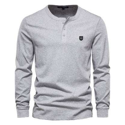 men's classical business leisure style t shirt long sleeve european serige park design for france luxury branded clothes
