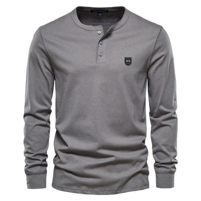 men's classical business leisure style t shirt long sleeve european serige park design for france luxury branded clothes