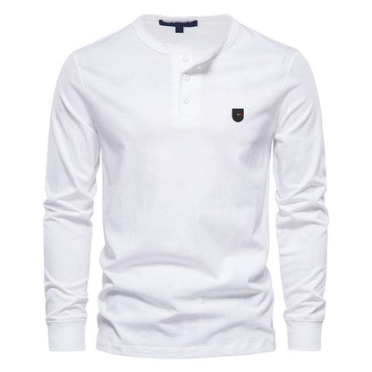 men's classical business leisure style t shirt long sleeve european serige park design for france luxury branded clothes