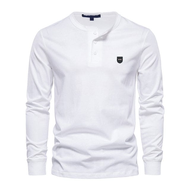 men's classical business leisure style t shirt long sleeve european serige park design for france luxury branded clothes