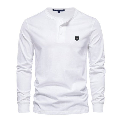 men's classical business leisure style t shirt long sleeve european serige park design for france luxury branded clothes