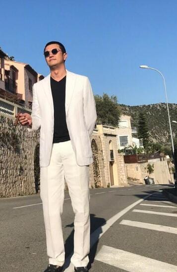 Tailor Made Summer Linen Men's Casual Comfortable Suit Beach Wedding Groom Prom Dress 2 Piece(Jacket+Pants) Mens Suit Set