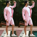 Latest Coat Pant Designs White Wedding Suits For Men Short Pant Formal Slim Fit Summer Groom Beach Custom Best Man Blazer