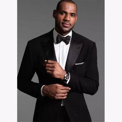 Newest Groomsmen Shiny Silver Grey Groom Tuxedos Peak Lapel Men Suits Wedding/Prom Best Man Blazer ( Jacket+Pants+Tie )