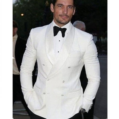 Newest Groomsmen Shiny Silver Grey Groom Tuxedos Peak Lapel Men Suits Wedding/Prom Best Man Blazer ( Jacket+Pants+Tie )