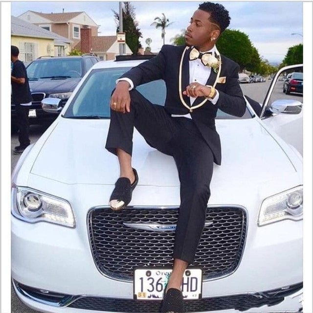 2022 Newest Groomsmen Shiny Silver Grey Groom Tuxedos Peak Lapel Men Suits Wedding/Prom Best Man Blazer ( Jacket+Pants+Tie )