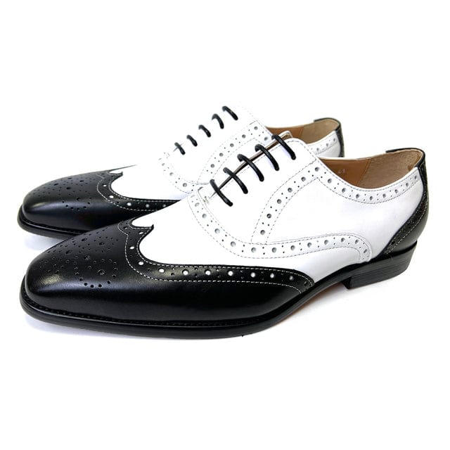 Italian Design Genuine Leather Mens Wedding Wingtip Brogue Shoes Lace Up Formal Dress Shoes Party Office Brown Oxford