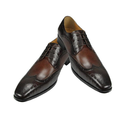 Summer Men's Shoes New Luxury Dress Shoes Designer Premium Handmade Fashion Wedding Shoes Brown Oxford Party Shoe for Men