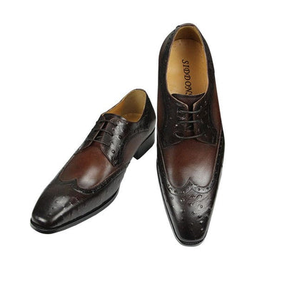 Summer Men's Shoes New Luxury Dress Shoes Designer Premium Handmade Fashion Wedding Shoes Brown Oxford Party Shoe for Men