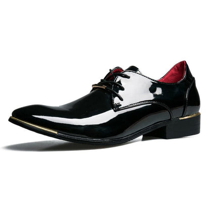 Office Men Dress Shoes Men Formal Shoes Leather Luxury Fashion Groom Wedding Shoes Men Oxford Shoes Dress Pointed Toe