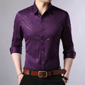 Brand Fashions Casual Slim Fit Long Sleeve Men Shirt Social Streetwear Clothes Striped Shirts Mens Dress High Quality 861