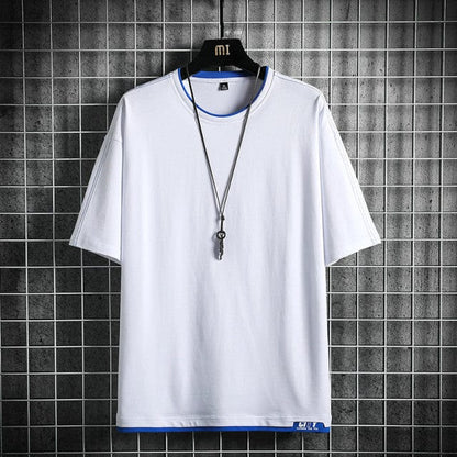 Fashion Brand Hip Hop Men T-Shirts  Summer Men's T Shirt New Casual Solid Tshirts Street Brand Clothing Men Tee Shirts Tops