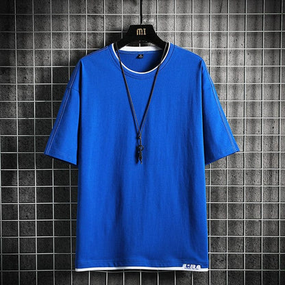 Fashion Brand Hip Hop Men T-Shirts  Summer Men's T Shirt New Casual Solid Tshirts Street Brand Clothing Men Tee Shirts Tops
