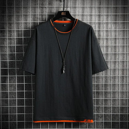 Fashion Brand Hip Hop Men T-Shirts  Summer Men's T Shirt New Casual Solid Tshirts Street Brand Clothing Men Tee Shirts Tops