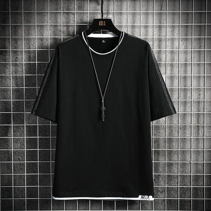 Fashion Brand Hip Hop Men T-Shirts  Summer Men's T Shirt New Casual Solid Tshirts Street Brand Clothing Men Tee Shirts Tops