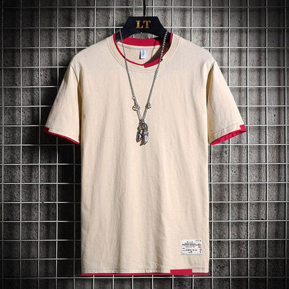 Fashion Brand Hip Hop Men T-Shirts  Summer Men's T Shirt New Casual Solid Tshirts Street Brand Clothing Men Tee Shirts Tops