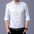 Social Long Sleeve Line Designer Shirts Men Slim Fit Vintage Fashions Men's Shirt Man Dress Jersey Casual Clothing 36814