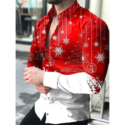 Luxury Men Shirts Turn-down Collar Buttoned Shirt Casual Designer Lattice Print Long Sleeve Tops Mens Clothes Club Prom Cardigan