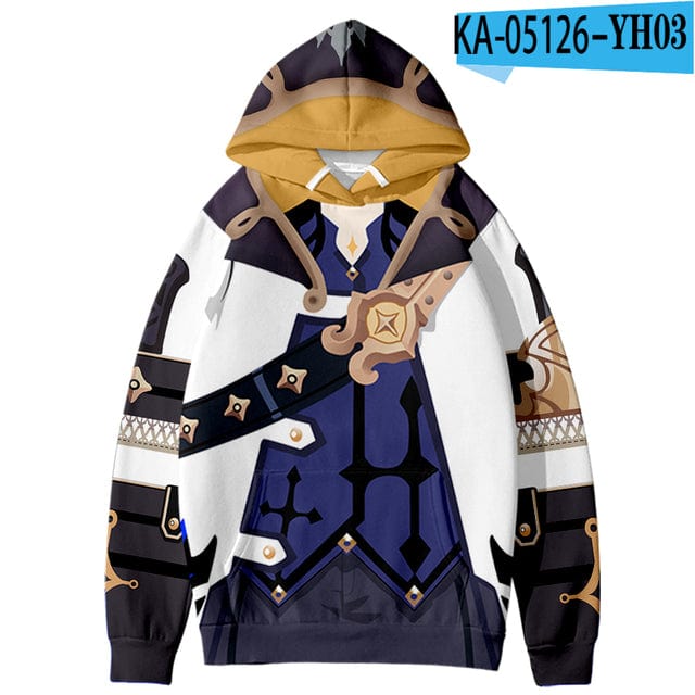 Design de modă Genshin Impact Albedo Hanorace 3D Hanorace de toamnă Winer Hanorace Tineret Kawaii Femei/Bărbați Copii Haine
