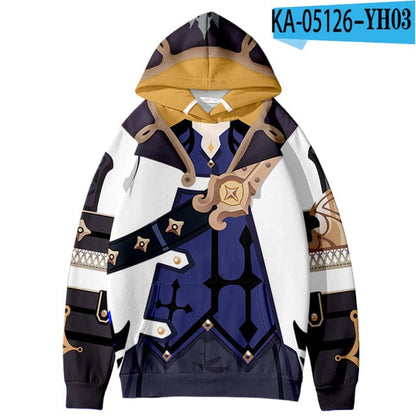 Fashion Design Genshin Impact Albedo 3D Hoodies Fashion Fall Winer Hoodies Sweatshirts Youthful Kawaii Women/Men Kids Clothes