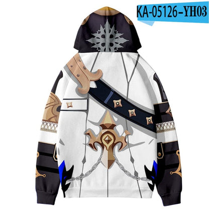 Fashion Design Genshin Impact Albedo 3D Hoodies Fashion Fall Winer Hoodies Sweatshirts Youthful Kawaii Women/Men Kids Clothes