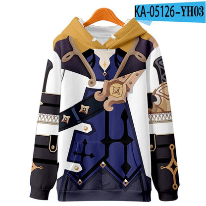 Fashion Design Genshin Impact Albedo 3D Hoodies Fashion Fall Winer Hoodies Sweatshirts Youthful Kawaii Women/Men Kids Clothes