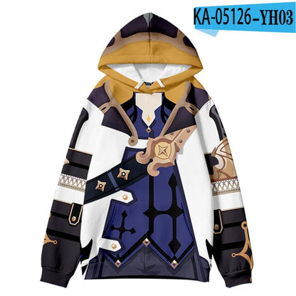 Fashion Design Genshin Impact Albedo 3D Hoodies Fashion Fall Winer Hoodies Sweatshirts Youthful Kawaii Women/Men Kids Clothes