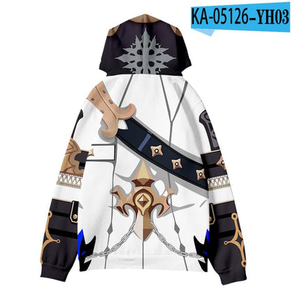 Fashion Design Genshin Impact Albedo 3D Hoodies Fashion Fall Winer Hoodies Sweatshirts Youthful Kawaii Women/Men Kids Clothes