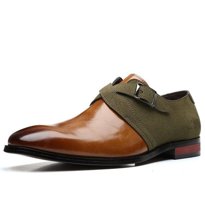 Men's Business Oxford Shoes Luxury Leather Dress shoes Casual pointed Formal Shoes For Men Fashion Comfortable Wedding flat