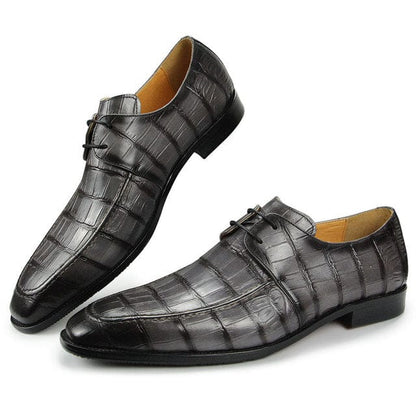 High-end Business Formal Leather Shoes Men's Leather Handmade Youth Fashion Carved British Oxford Shoes Derby Shoes Casual Men's