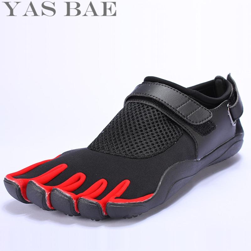 Big Size 45 44 Sale Yas Bae Design Rubber with Five Fingers Outdoor Slip Resistant Breathable Light weight sneakers Shoe for Men